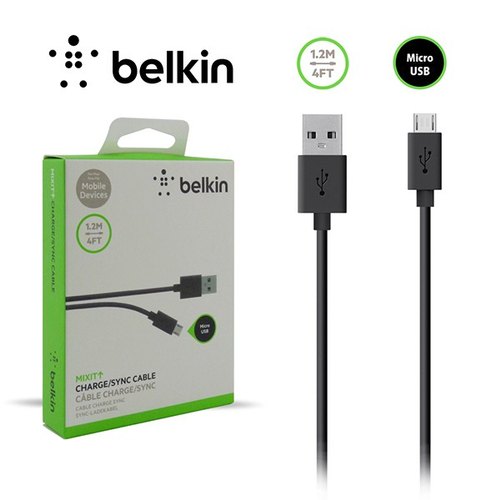 Black Belkin Micro USB Cable 1