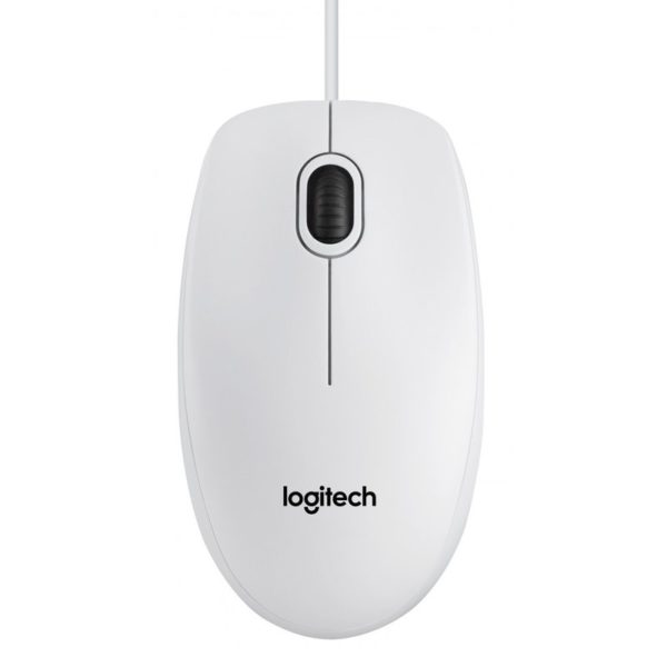 Logitech B100 Optical Mouse White 1